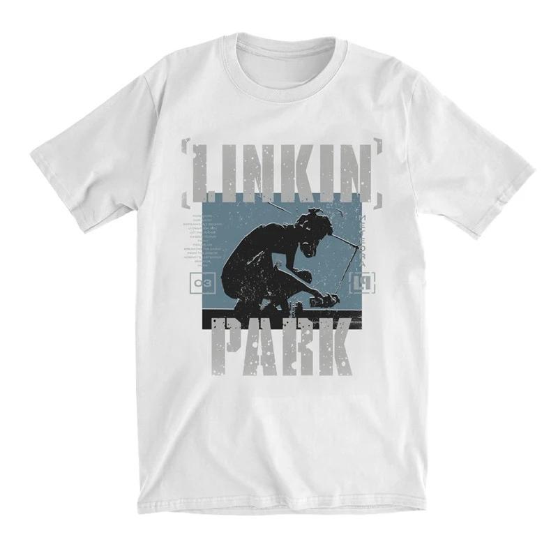 25 Summer Fashion New Lincoln Park Album Men and Women Same High Quality Graffiti Art American Short T-shirt Large Size