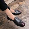 Men's Polished Small Leather Shoes Doudou Shoes Foreign Trade Spring and Autumn New British Style Business Casual Leather Shoes Men's Retro Men's Shoe