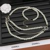 Elegant Multi-layer Pearl Rhinestone Waist Chain for Women