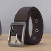 Alloy Buckled Zinc Canvas Belt With Versatile Style For Men Work Travel And
