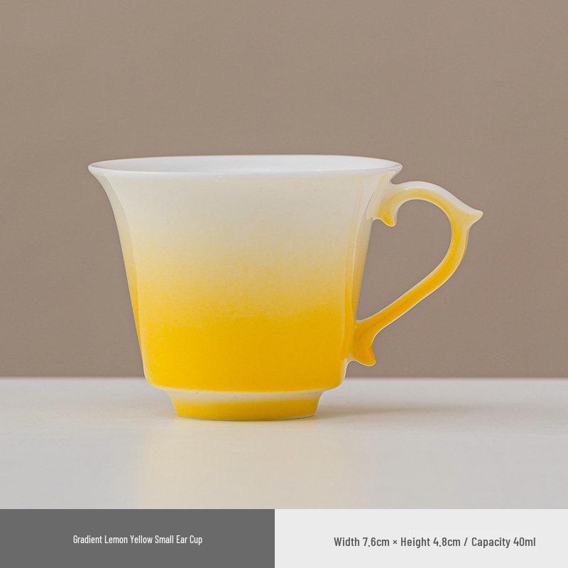 Exquisite Crystalline Glaze Ceramic Mug and Saucer - High-Grade Office Tea and Coffee Cup Gift