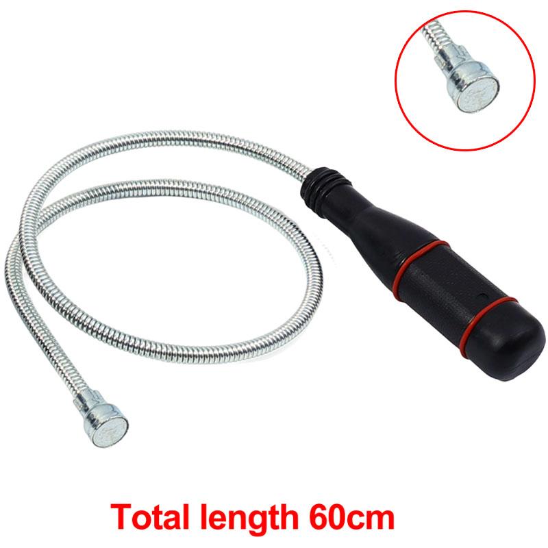 New Foldable Strong Magnetic Pickup Tool Metal Flexible Pick Up Tool Suction Bar Magnet Spring Grip Grabber Portable Hand Tools