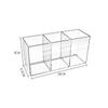 3 Grids Pen Holder Large Capacity Pencil Container Specical Design Pen Storage Box  Office