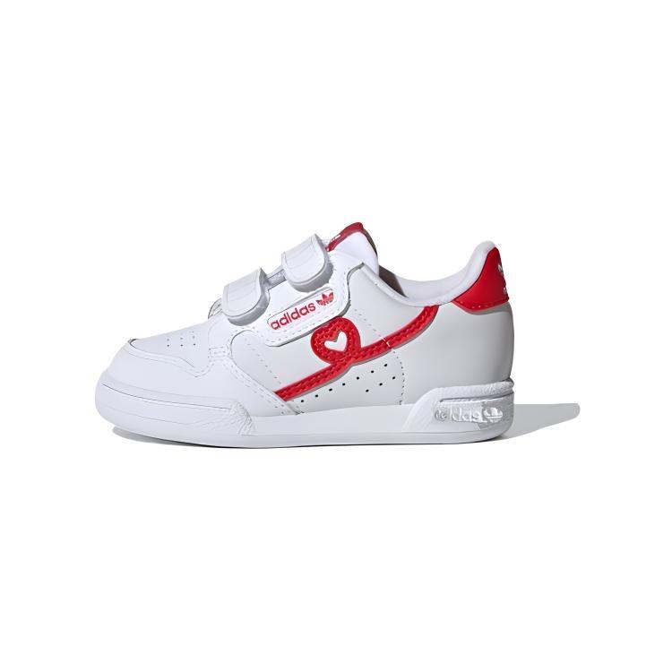 (TD) adidas Continental 80 Cf I White Red Baby FY2580 EU 21