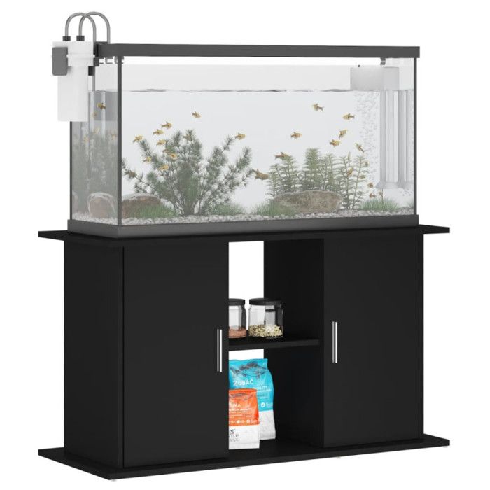 VidaXL Support pour aquarium noir 101x41x58 cm bois d'ingénierie 833608