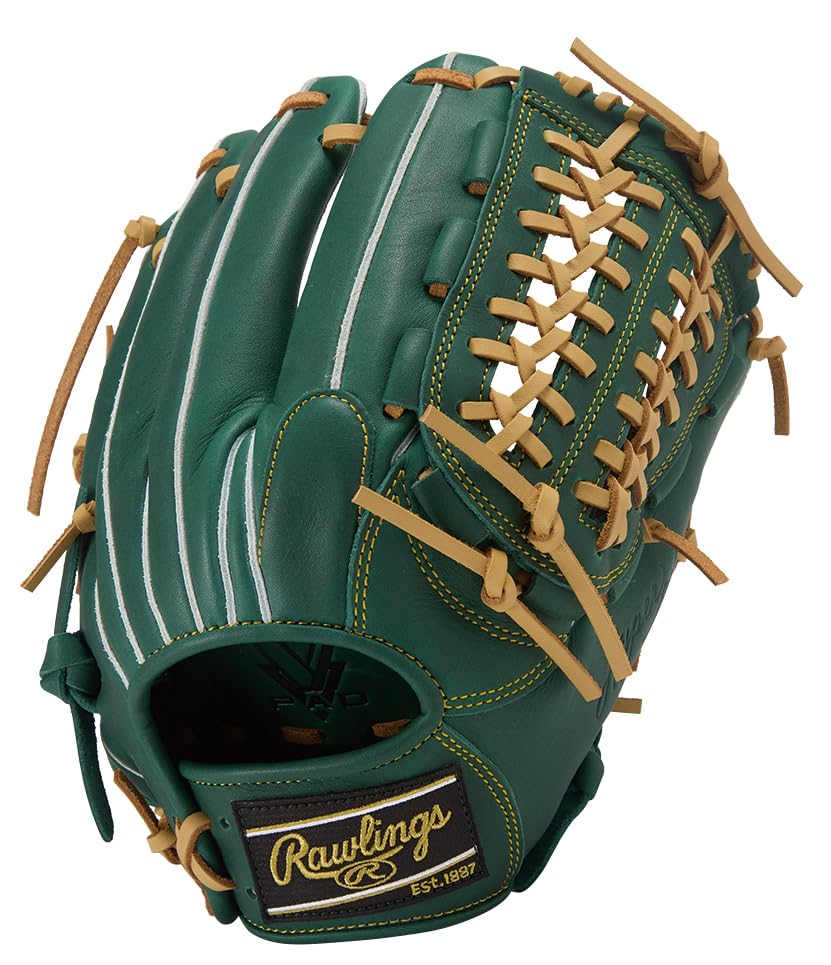 Rawlings HYPER TECH R2G GR5FHTN65 Baseball Dark Throw Glove, Soft, All-Around, Green, 11.75 inches, Left-Handed