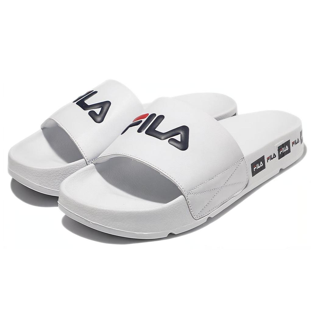 FILA Quiet Slide Slippers Unisex White Korean Style 1SM01591D_100