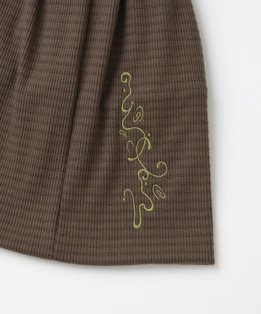 MILLO WOMEN Wide Slub Beanie [Brown]