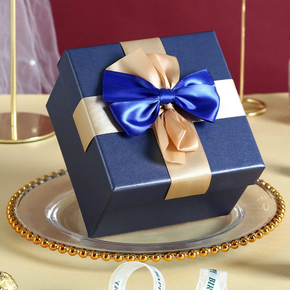 Pink Festival Gift Box Bow Birthday Gift Box Socks Christmas Gift Packaging Box  Father's Day