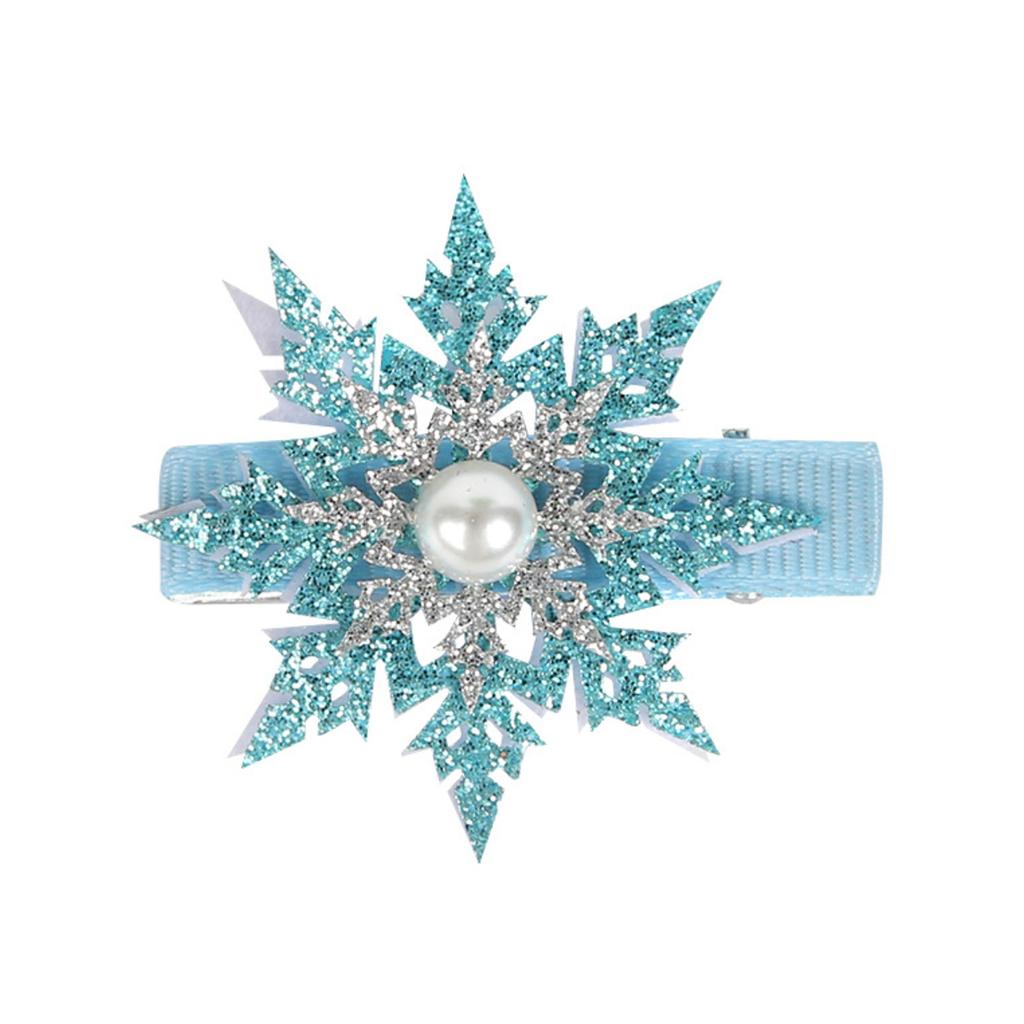 Christmas Hair Accessories: Tulle Bow Hair Clips For Women, Snowflake & Hairpins For Christmas Party Decoration