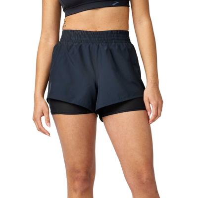 Brooks Dash Breathable Solid Mid-Rise Running Shorts Women Shorts 221754-001