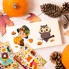 Cm2408007 Adorable Childrens Cartoon Interactive Puzzle Stickers For Thanksgiving Fun