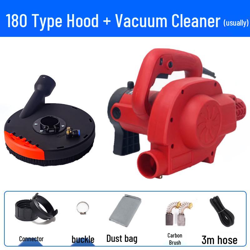 Dustproof Cover for Angle Grinder - Protective Polishing Vacuum Cover for Stone Concrete, Fits 100/125 Type Hand Grinders.