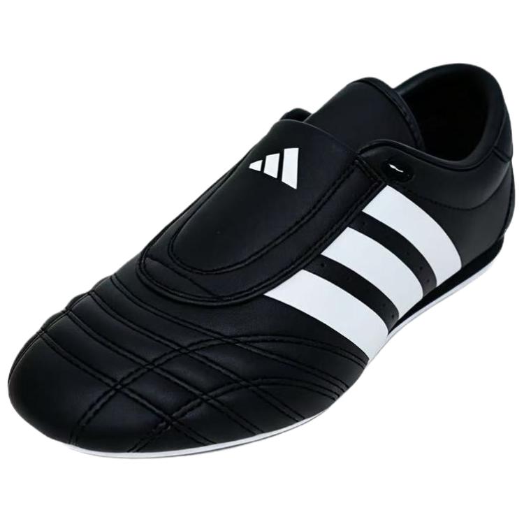 Adidas Taekwondo Leather Abrasion Resistant Low top Training Shoes Unisex Black ATSS02
