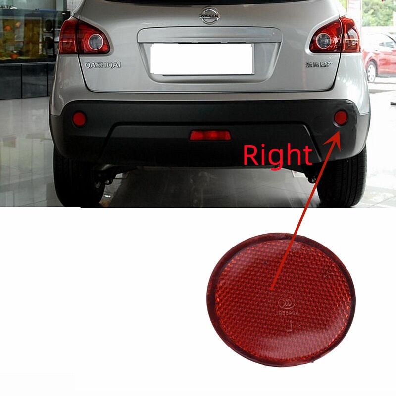 For Nissan Qashqai 2007-2013 Auto Rear Bumper Reflector Fog Light Fog Lamp Red Rear Tail Central Bumper Fog Lamp