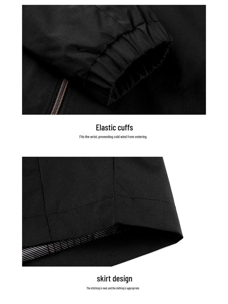 Herbst 2025 Herren Business Casual Jacke mit Stehkragen