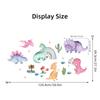 Cartoon Animal Cute Dinosaur Wall Stickers Removable for Kids Room Decoration Background Living Room Baby Nursery Wall Decals