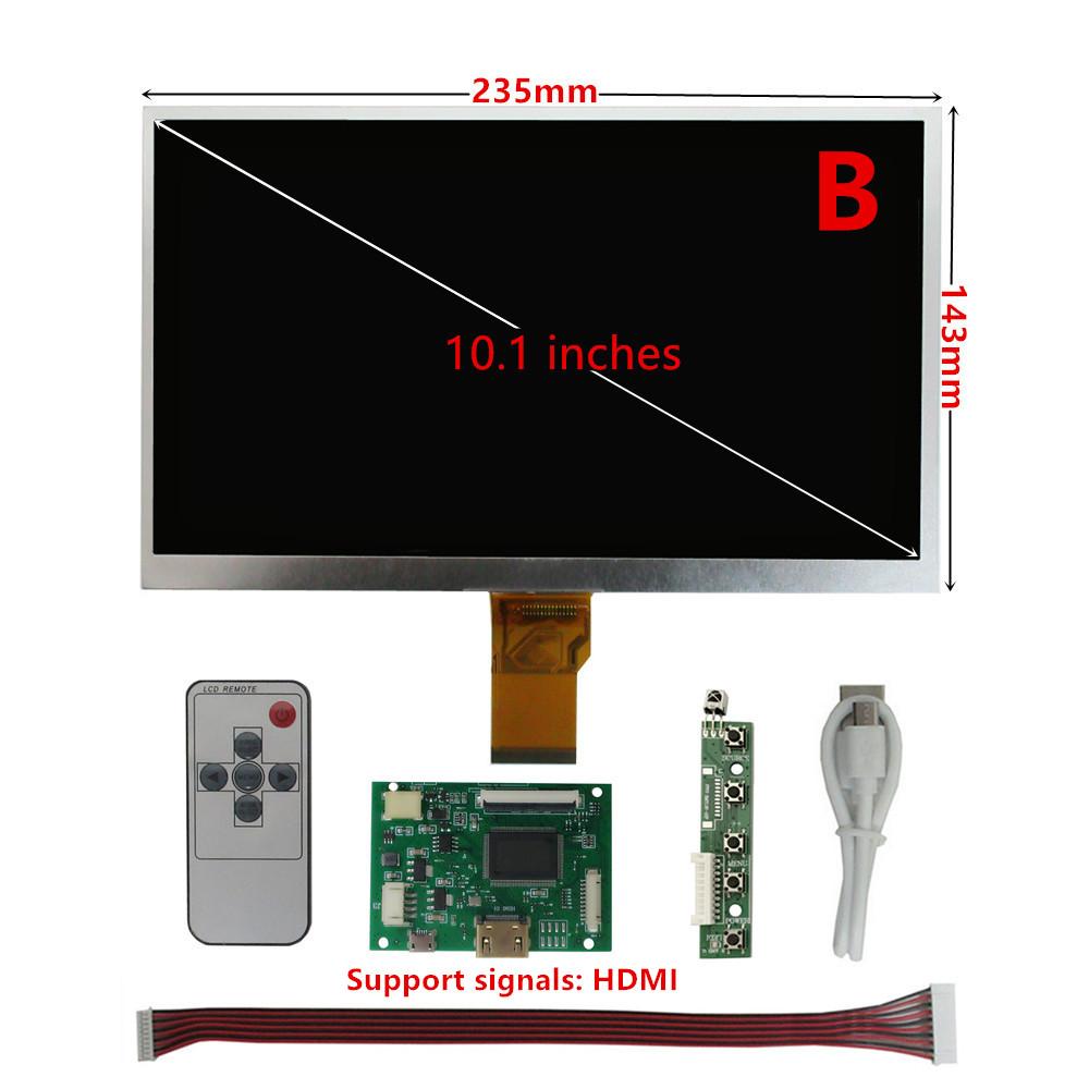 10.1 Inch HD 1024*600 LCD Screen HDMI Driver Board,Plug&Play for Raspberry Pi 4/5,Computer Auxiliary Display Split Screen Portable Monitor