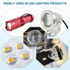 PATIKIL 15pcs 38mm Diameter Flat Convex Lens 9.7mm Height Acrylic LED Optical Convex Lens