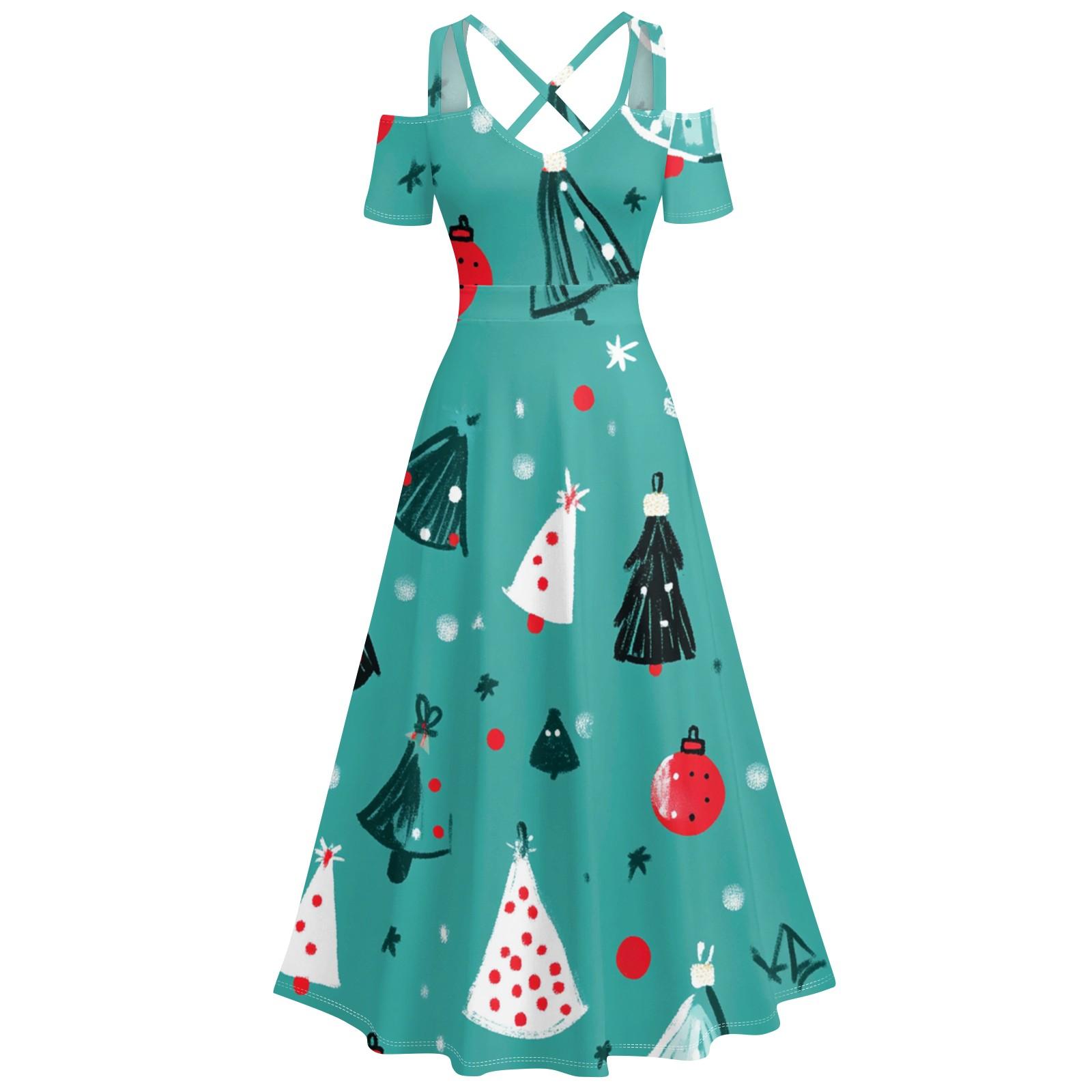 

Женское повседневное и модное платье с принтом, сексуальное, на подтяжках, ретро, большое платье-качели XXXL