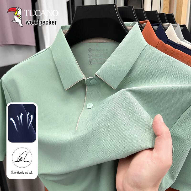 TUCANO Men s Summer Ice Silk Quick-Dry Polo T-Shirt L
