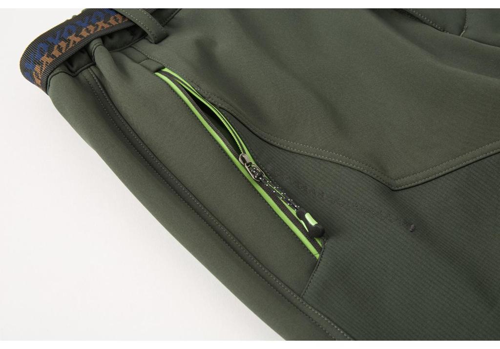 Men's and Women's Plus Size Slim Fit Fleece-Lined Waterproof Windproof Winter Mountaineering Pants