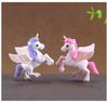 1 Stück Cartoon Niedliche Pegasus-Puppen Einhorn Anime Actionfigur Pony Sukkulenten Montage Ornamente Geschenke Spielzeug für Kinder