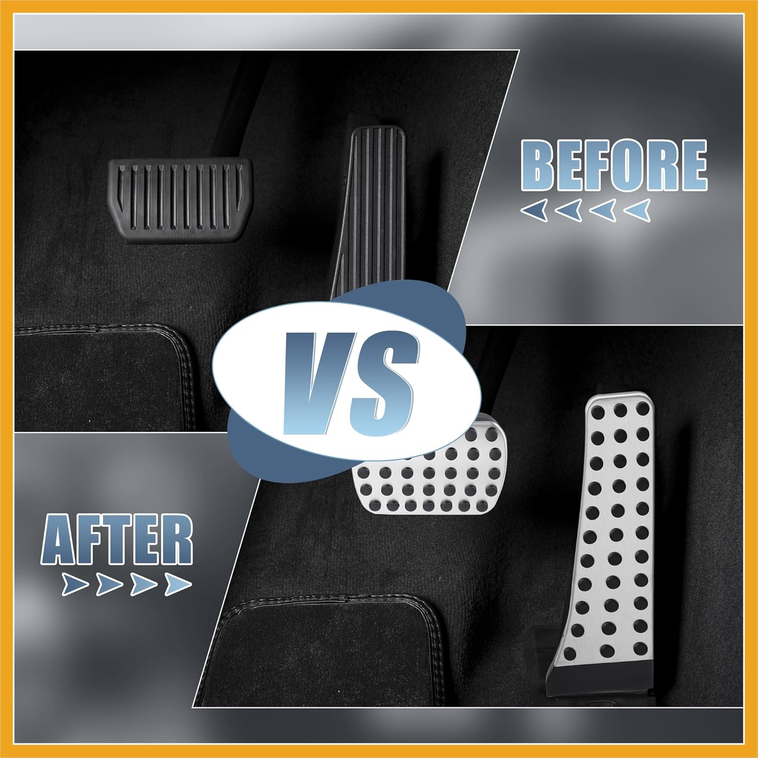 

2 шт. Накладки на педали газа и тормоза Противоскользящие для Mercedes-Benz C E S GLC GLE GLK SLK CLS SL Класса Педали автомобиля из нержавеющей стали Аксессуары Без сверления