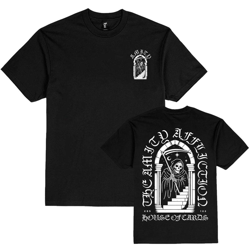 House of Cards Album Graphic Tshirts Band The Amity Affliction T-shirt Unisex Streetwear Men Women Clothing Cotton O-neck Tees XS
