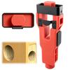 Door Latch Mortise Tool, Professional Door Lock Installation Kit, Precise Flush Mount Cutting Tool, Heavy-Duty Door Latch Template for 1-3/8" & 1-3/4"
