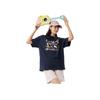 Li Ning Sports Lifestyle Series High Street American Vintage Letter Round Neck Comfortable Breathable Versatile Short Sleeve T-Shirt AHSV258-4