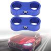 Qiilu Hose Separator Tubing Separator Clamp Fitting Aluminum Alloy 2pcs 4.4*1.9cm AN6 Cable Clips Resistant Fixing Replacement