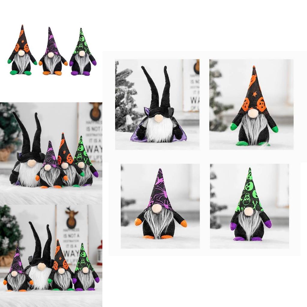 Ny Halloween No-face Dock Fönsterdisplay Dekoration För Festliga Party Scener 21cm 32cm