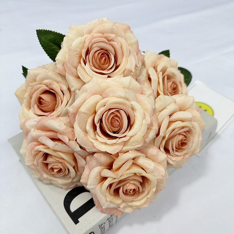 Rose Flower Artificial Wedding Hotel Restaurant Desktop Decoration Room Ornament