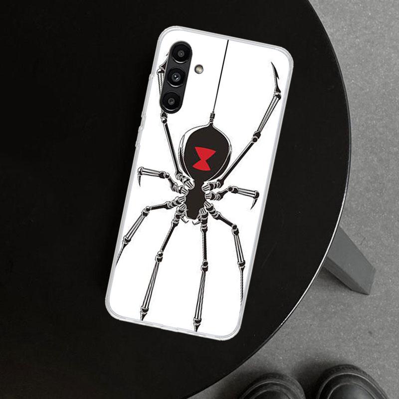 Black Widow Spider Insect Phone Case Cover for Samsung Galaxy A17 A16 A26 A36 A56 A57 A37 A15 A25 A35 A55 A14 A24 A34 A54 A13 A2