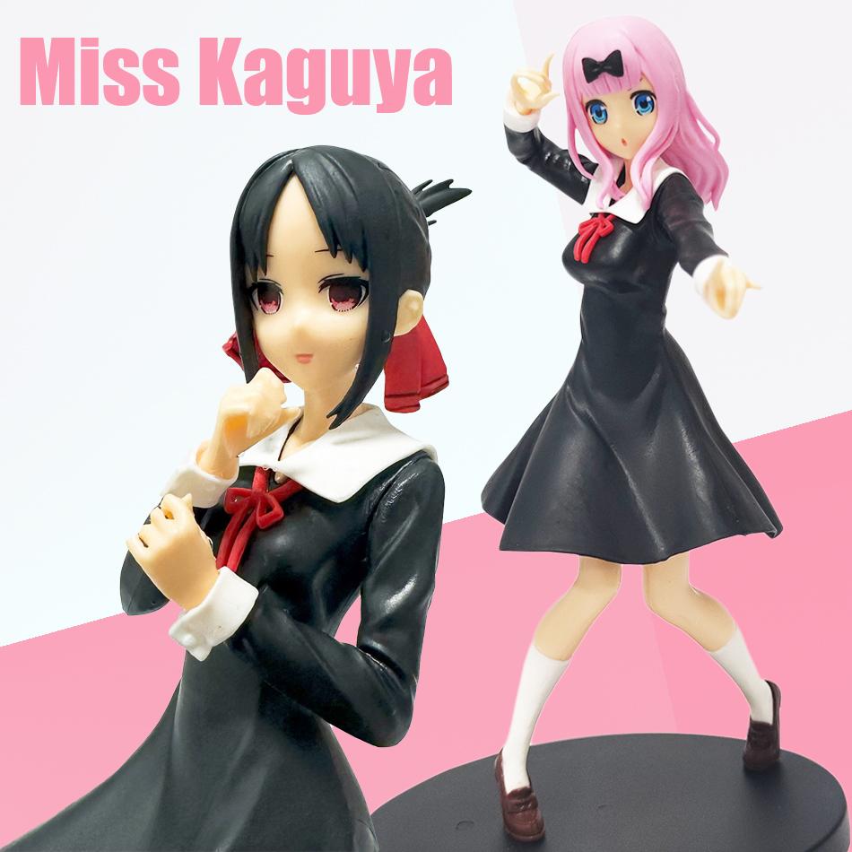 Anime Figure Love is War Fujiwara Chika Shinomiya Kaguya Kawaii Girl Action Figure Collectible Model Doll Toy Gift