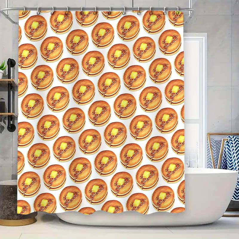

Bathroom Shower Curtain Farmhouse Rustic Floral Pattern Waterproof Fabric Decor Vintage Country Chic Home Decor W60H190(CM)-1 Pcs