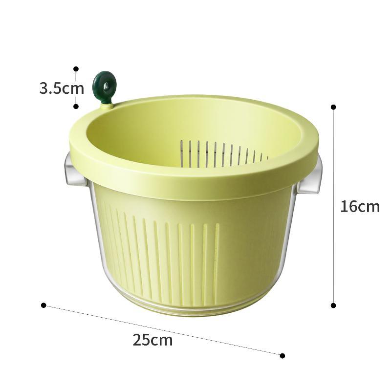 Manual Salad Spinner BPA Free Multifunctional Vegetable Washer Dryer Portable Design for Outdoor Barbecue Party Use