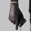 Men's Slim Fit Touchscreen Leather Driving Gloves - Breathable Sheepskin for Spring/Summer.
