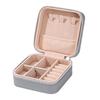 Zippered Leather-Material Jewelry Storage Case with Lid Hooks, Interior Pocket, Ring Rolls, and Removable Dividers
