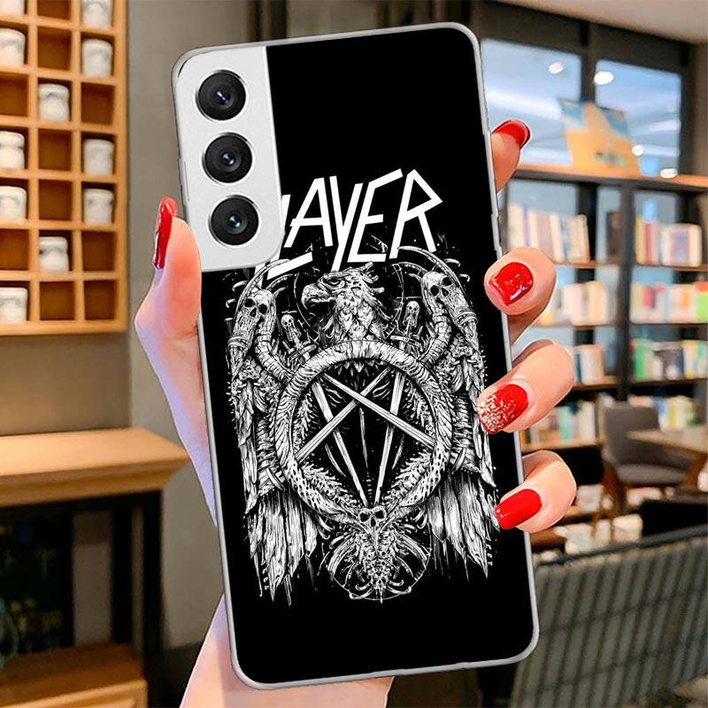 

Slayer Heavy Metal Rock Band Cover Phone Case For Samsung Galaxy S26 S25 Edge S24 Ultra S23 S22 Plus S21 S20 FE Soft Fundas Shel Samsung S23 Ultra
