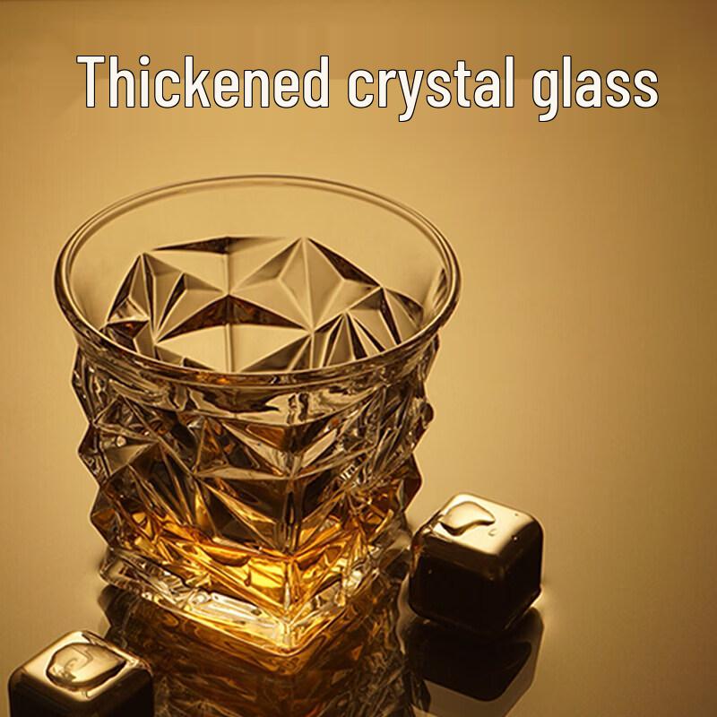 ZISIZ Crystal Whiskey Cocktail Glass Set