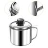 Bacon Grease Container Multiuse Convenient Leakproof Oil Storage Can Oil Strainer Deep Fryer for Kitchen Restaurant Household