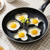 5 Pcs Pancake Molds Stainless Steel Egg Shapers for Griddle Cooking Molds Easy Clean Multiple Shapes Mold Kitchen Accessories