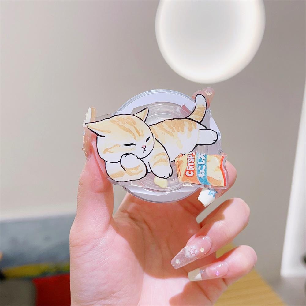 Koreanischer Niedlicher Cartoon für Magsafe Magnetischer Handy-Griptok Grip Tok Ständer für iPhone 15 Faltbare Kabellose Ladehülle Halter Ringständer