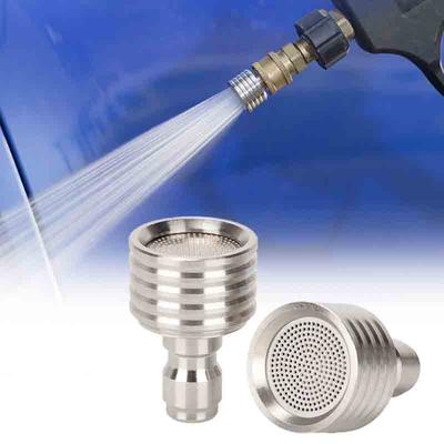 High Pressure Water Gun Interface Washing Nozzle Stainless Steel Shower Blades 1/4 Quick Connect Wash Cars Garden Urban Tool