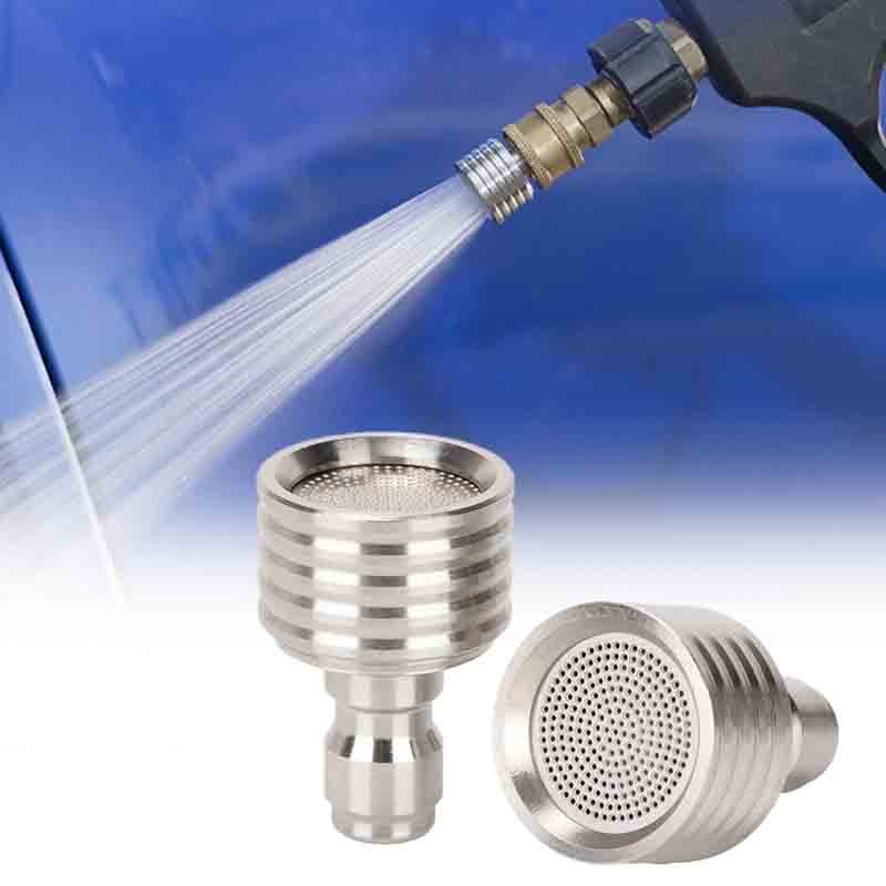 High Pressure Water Gun Interface Washing Nozzle Stainless Steel Shower Blades 1/4 Quick Connect Wash Cars Garden Urban Tool