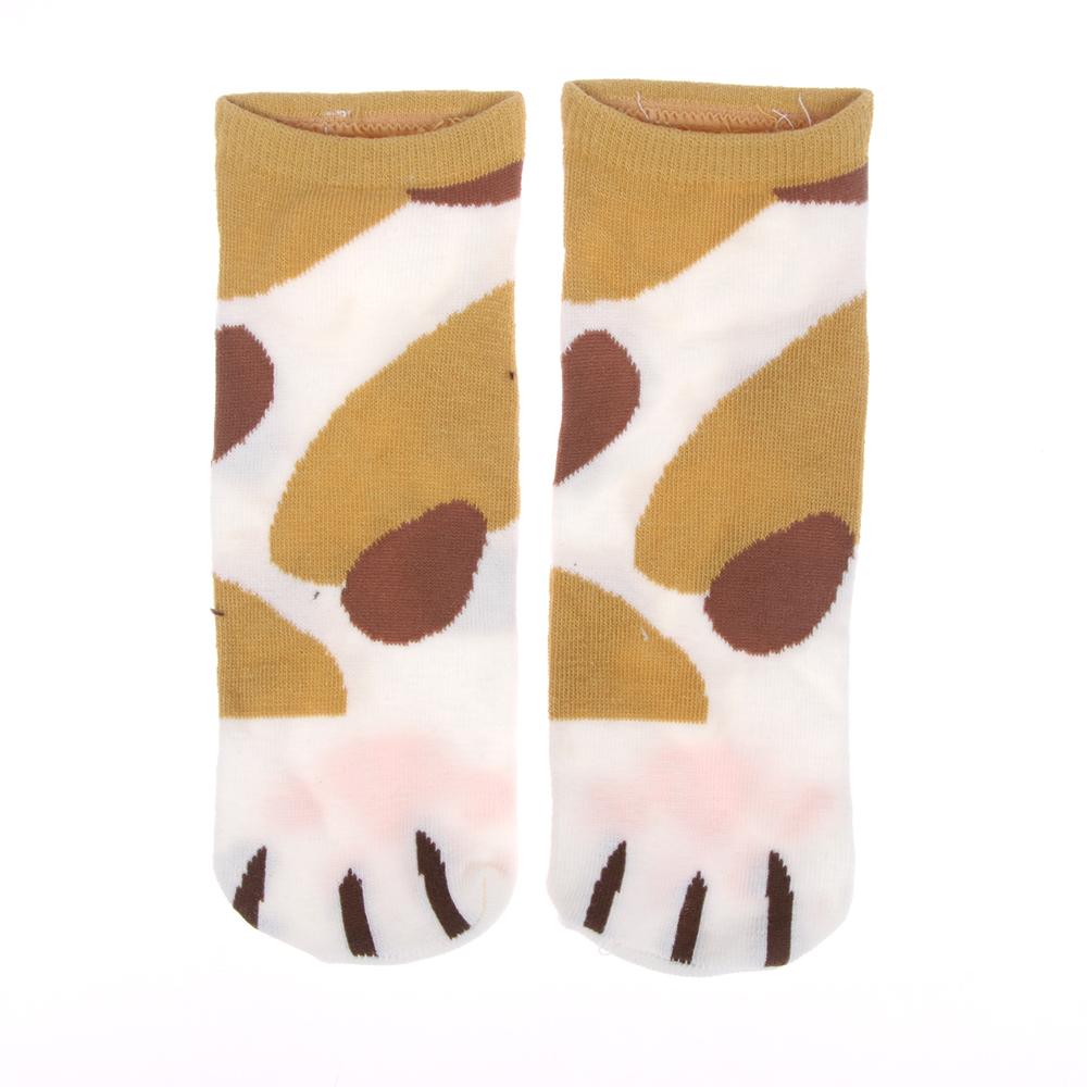 1 Pair New Lady Girls Summer Winter Candy Color Kawaii Cartoon Cute Cats Paw Kitty Claws Ankle Short Socks Beautiful Girls Socks