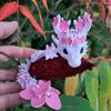Vibrant 3D Printed Cherry Blossom Dragon Statue - Colorful and Complex Flower Design, Suitable for Christmas and New Year Gifts