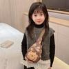 Plush Printed Capybara Shoulder Crossbody Chest Bag Children Leisure Outdoor